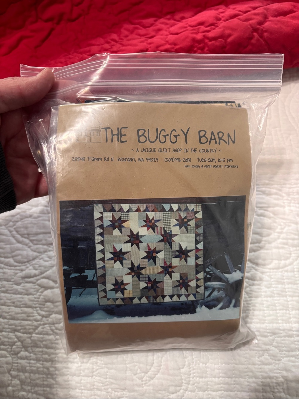 Red and Cream Quilt Pattern